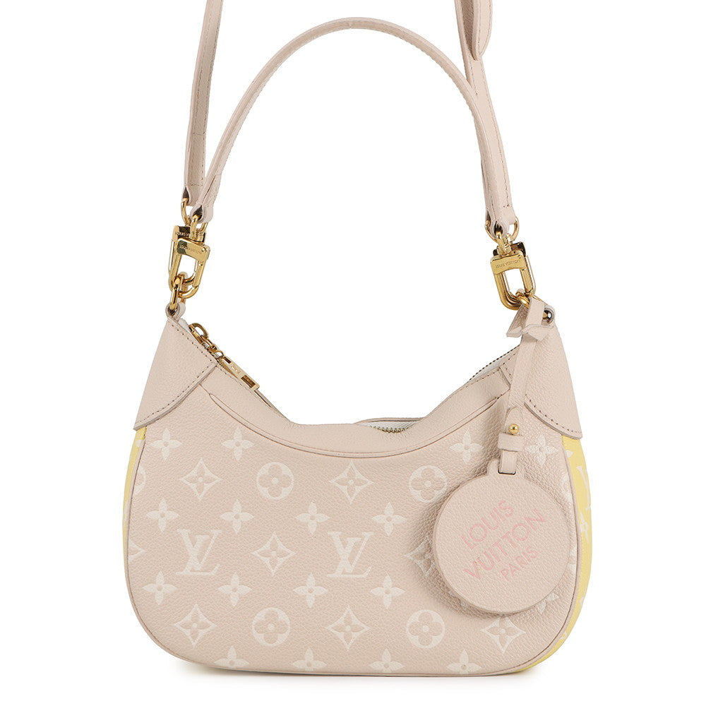 LOUIS VUITTON Bagatelle NM Rose BeigeM46113 Monogram Empreinte Leather