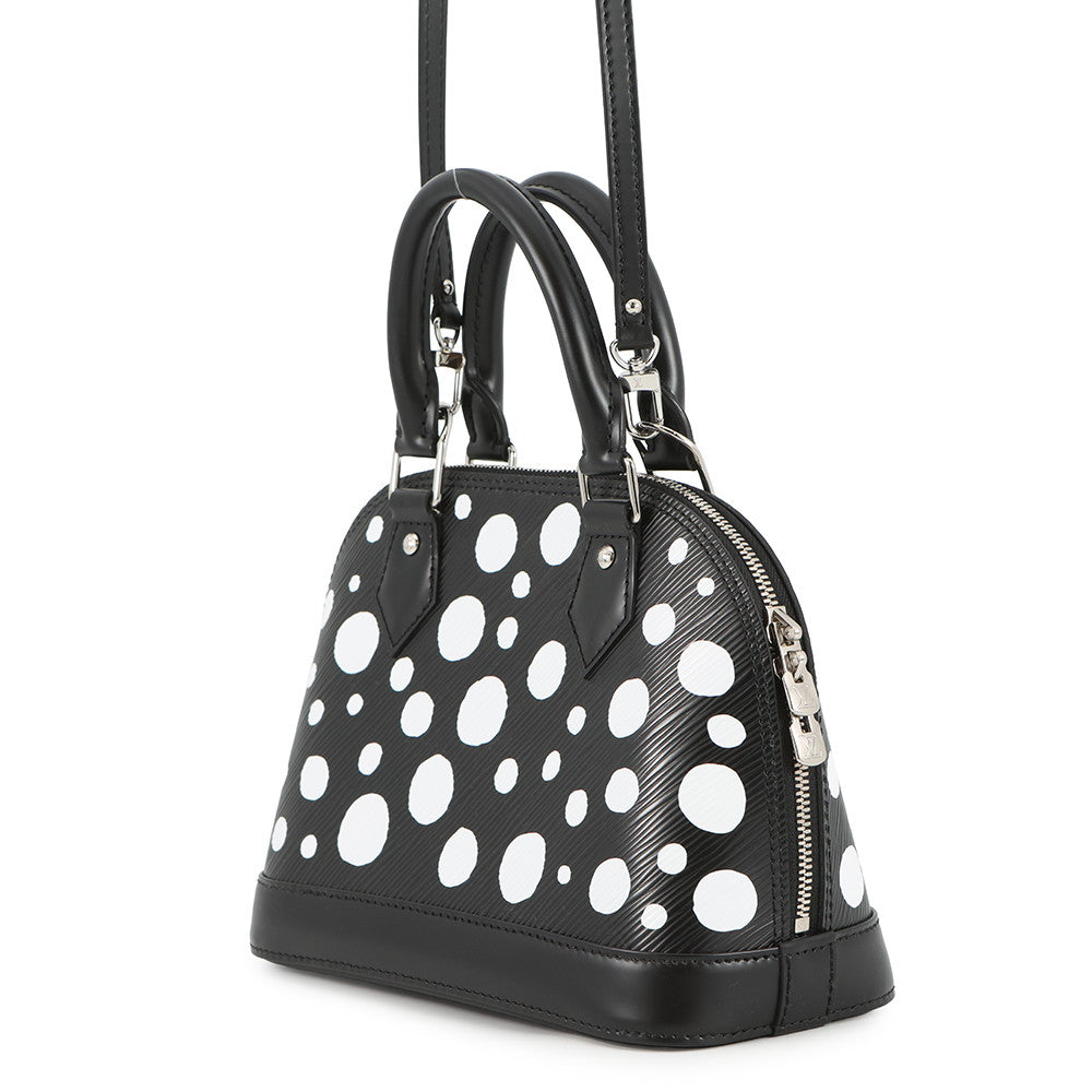 LOUIS VUITTON LVxYK Alma BB Yayoi Kusama Collaboration NoirM21699 Epi Leather Infinity Dot Size BB
