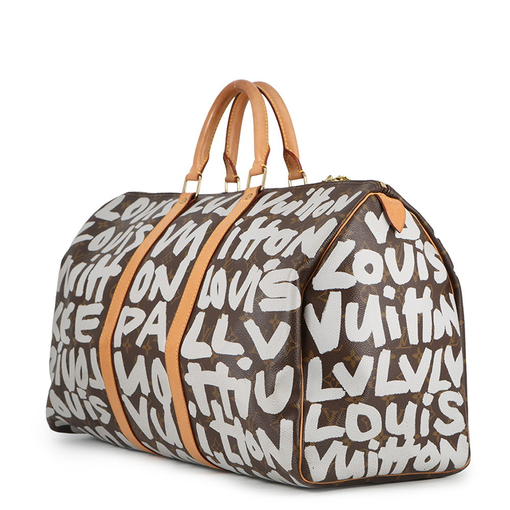 LOUIS VUITTON Keepall ArgentM92197 Monogram?Graffiti Size 50