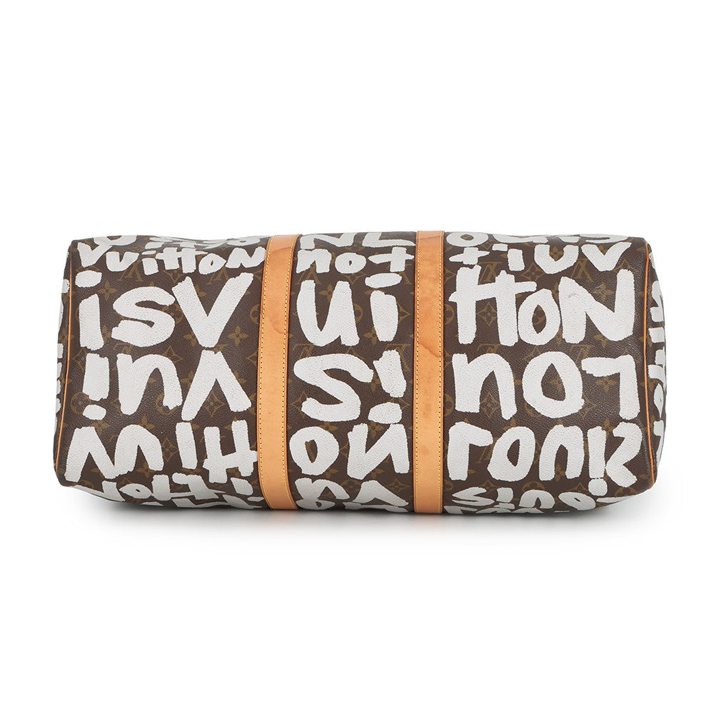 LOUIS VUITTON Keepall ArgentM92197 Monogram?Graffiti Size 50