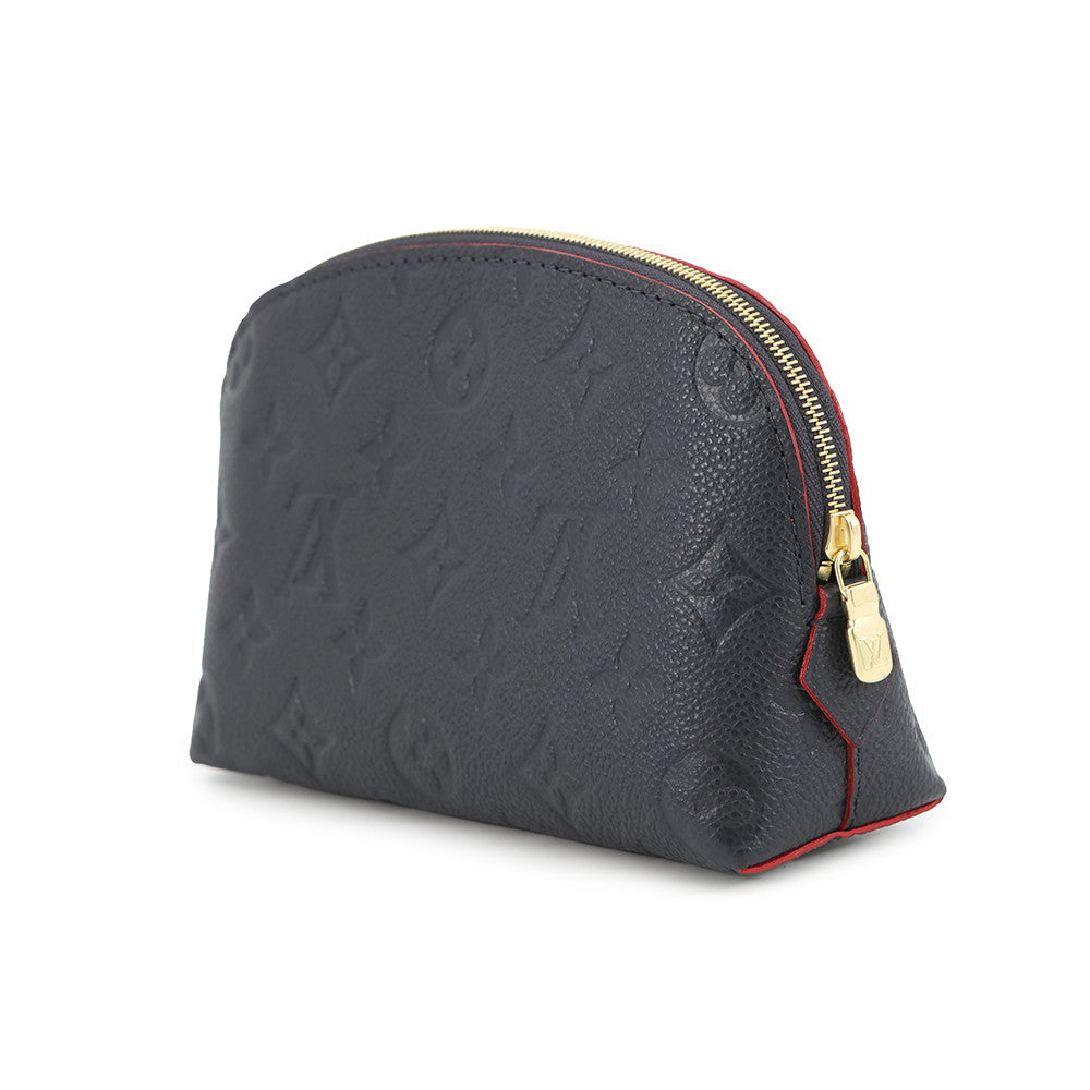 LOUIS VUITTON Pochette Cosmetic Marine RougeM69413 Monogram Empreinte Leather Leather