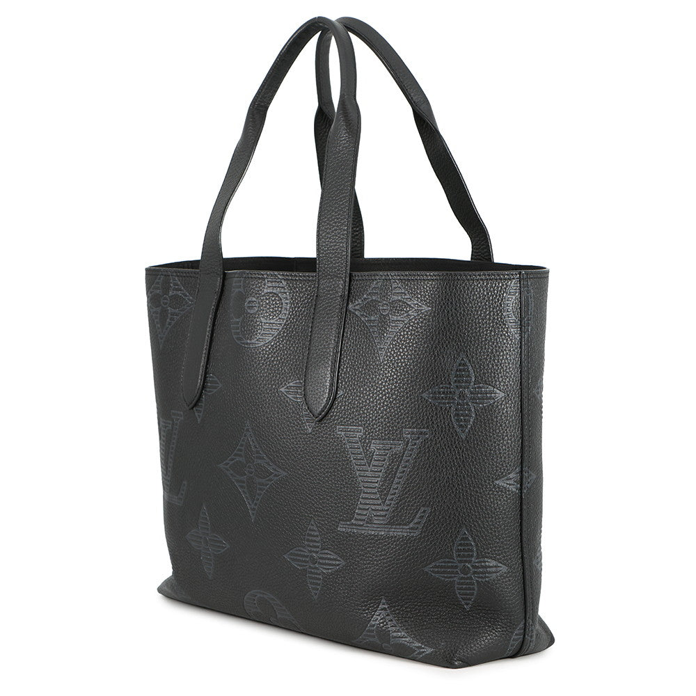 LOUIS VUITTON Cabas Voyage NV NoirM57290 Monogram Giant Taurillon Shadow Leather