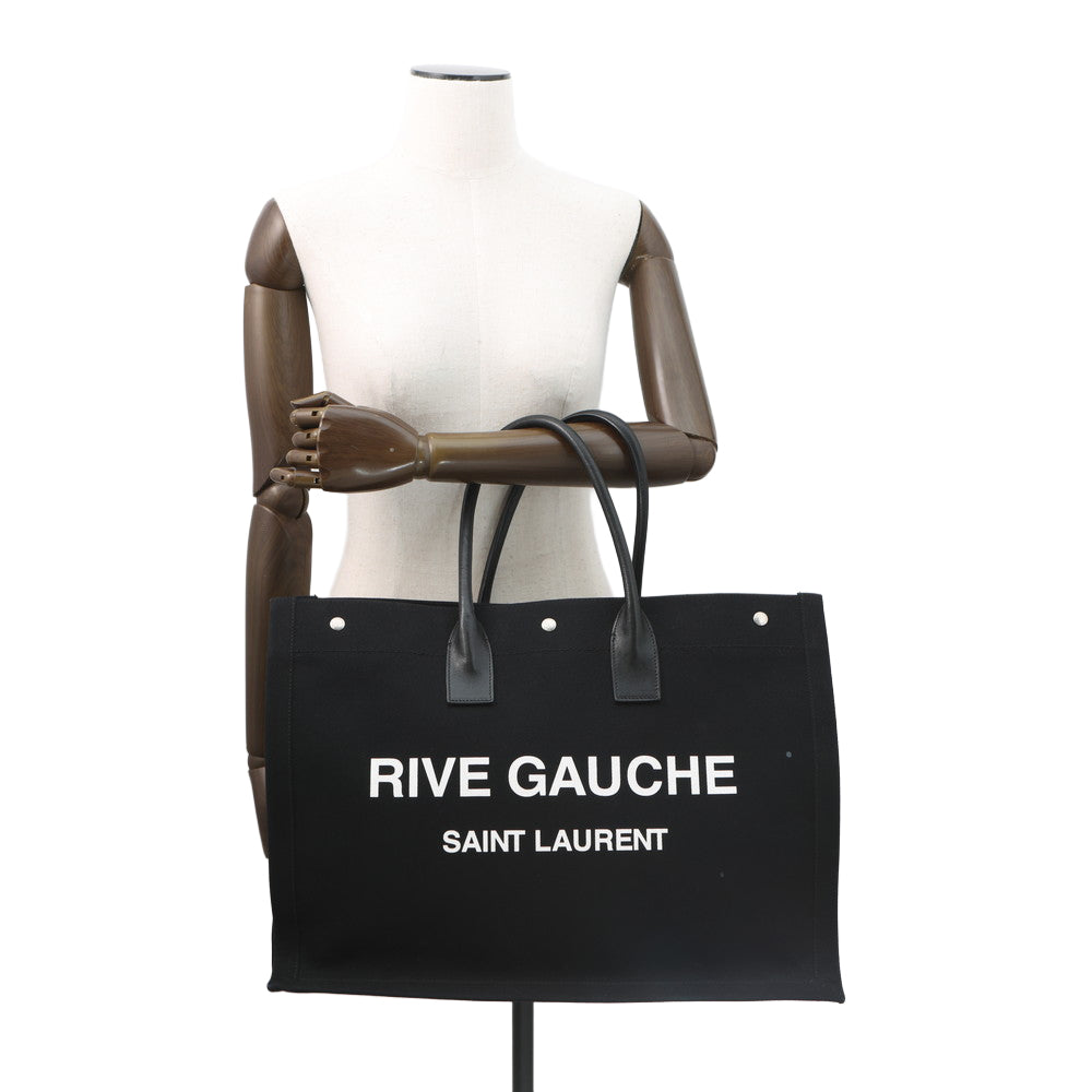 SAINT LAURENT PARIS Rive Gauche Tote Black509415 Canvas