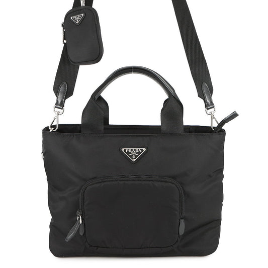 PRADA 2way Tote Bag Black1BG354 Nylon