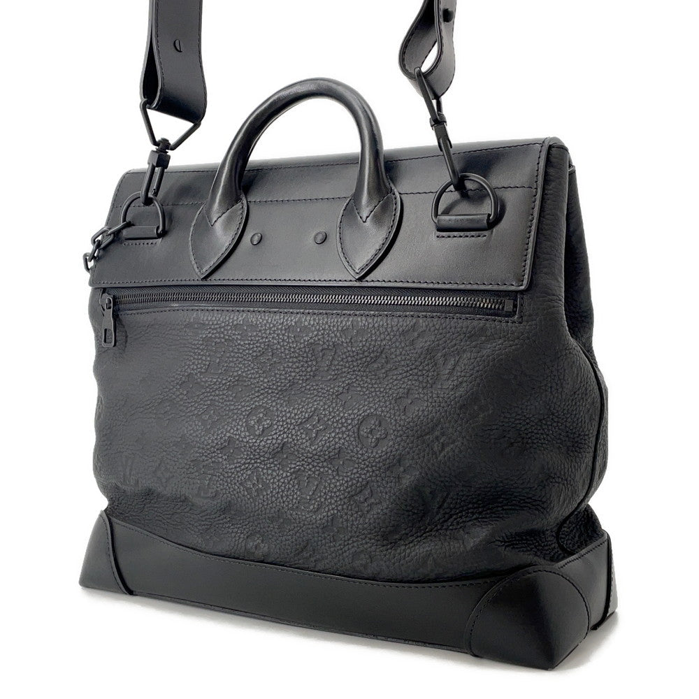 LOUIS VUITTON Steamer NoirM55701 Monogram?Taurillon Size PM