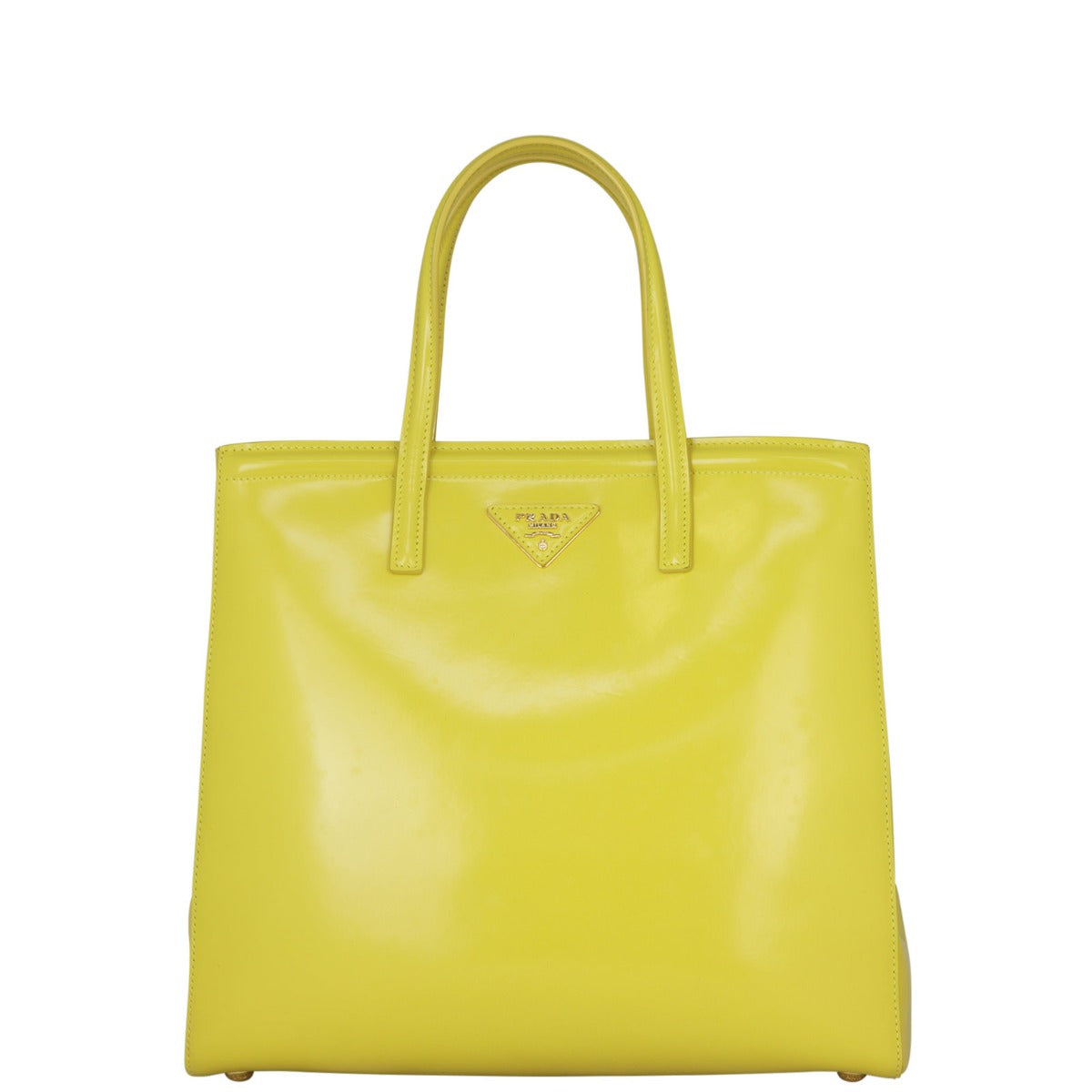 Prada Brushed Leather Tote Bag