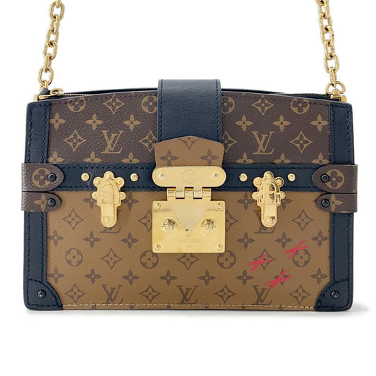 LOUIS VUITTON Trunk Clutch BrownM43596 Monogram Monogram Reverse Canvas