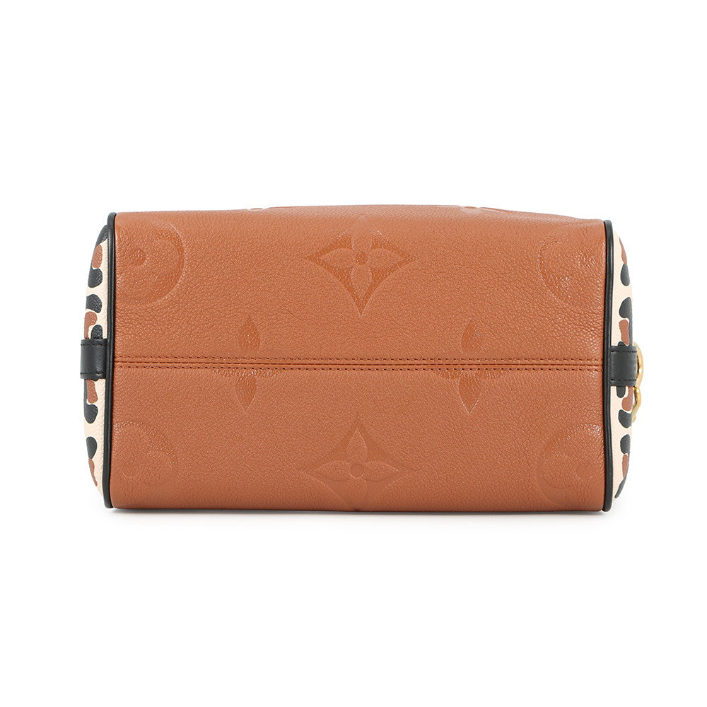 LOUIS VUITTON Speedy Bandouliere BrownM45840 Monogram Empreinte Leather Wild at Heart Size 25