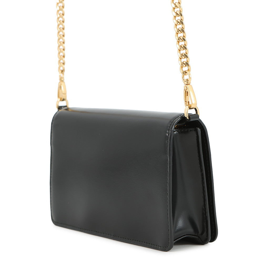 PRADA ChainShoulder Black1BD350 Leather