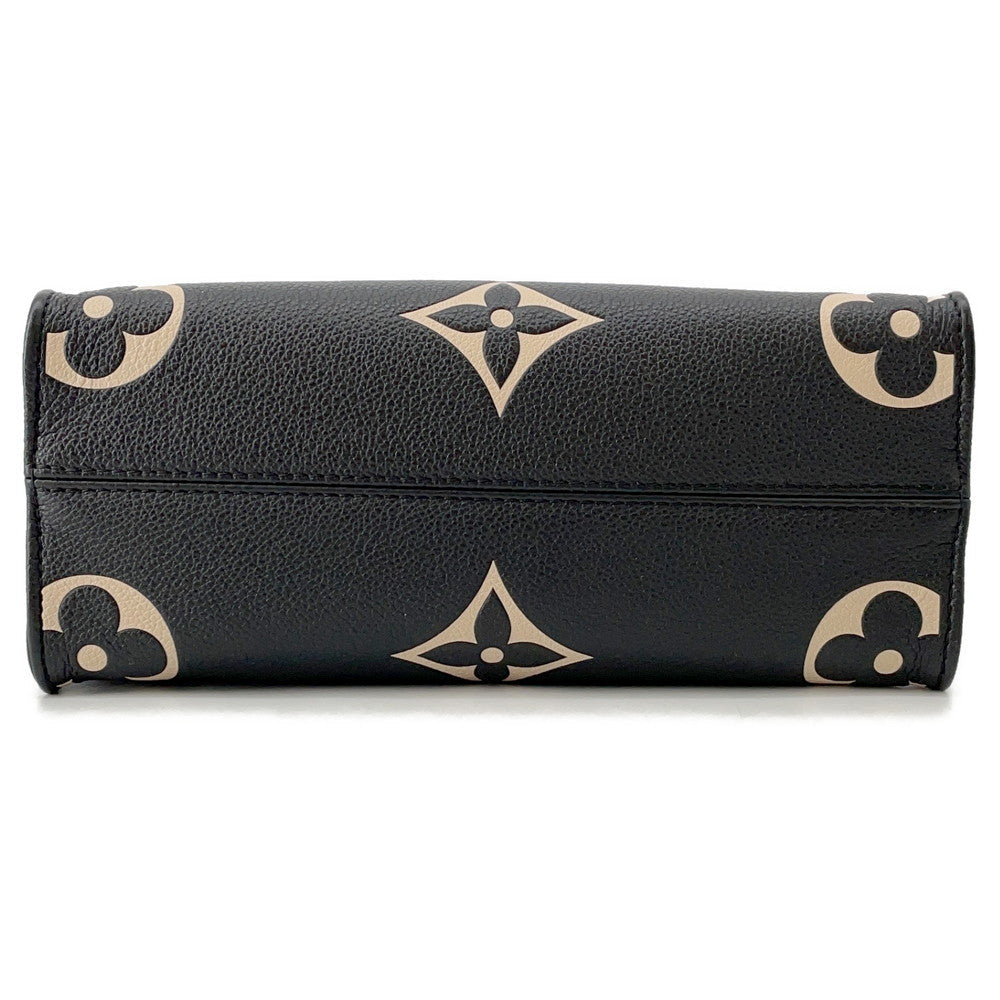 LOUIS VUITTON Onthego Noir/BeigeM45659 Bicolor Monogram Empreinte Leather Size PM