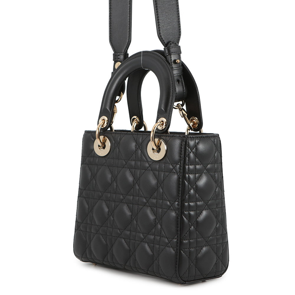 Dior MY ABCDIOR Lady Dior BlackM0538OCAL Lambskin Size Small