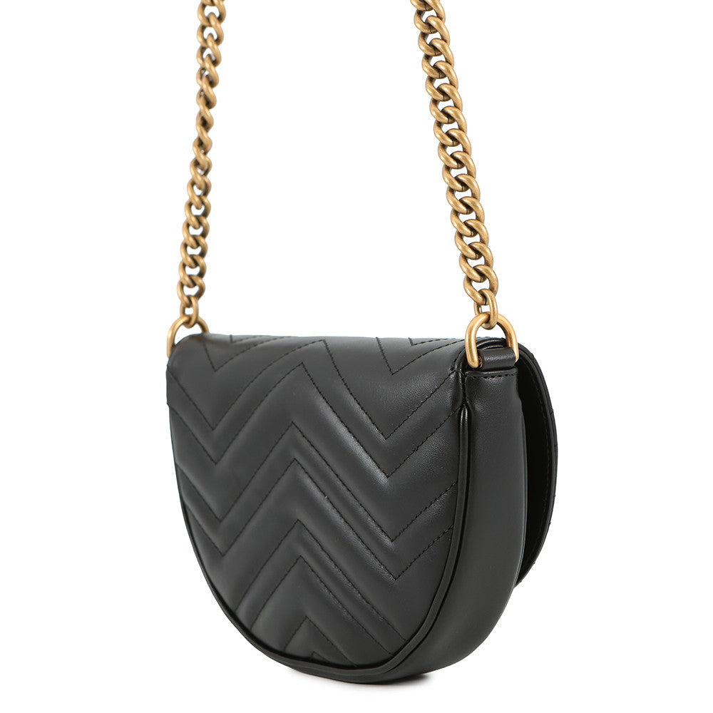 GUCCI GG Momant Shoulder Bag Black746431 Leather
