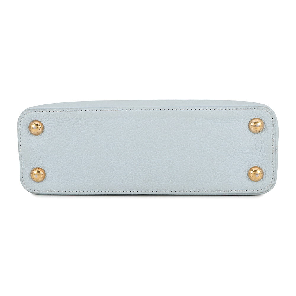 LOUIS VUITTON Capucines Light Blue Taurillon Leather Size BB