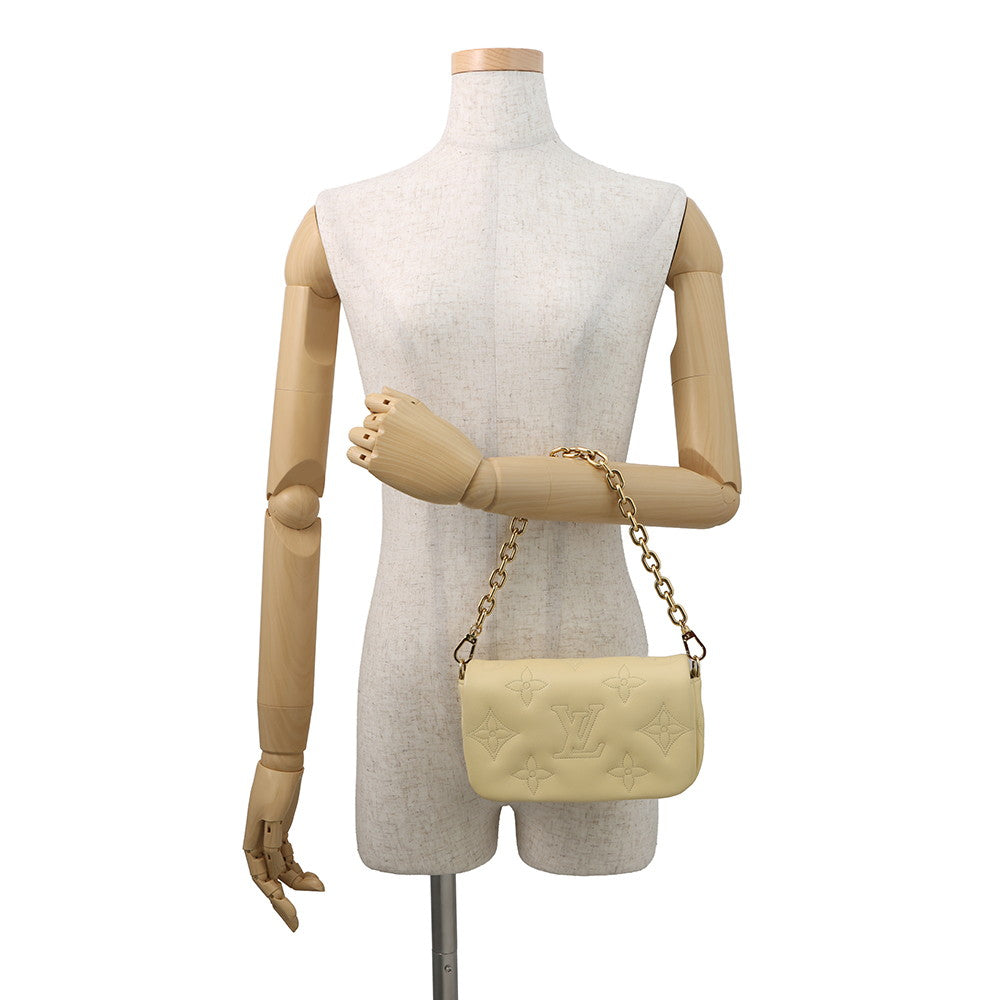 LOUIS VUITTON Wallet on Strap YellowM81400 bubble glam
