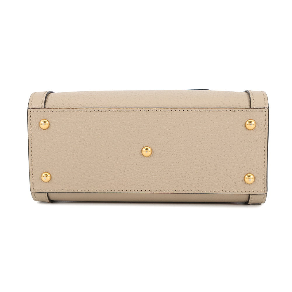 GUCCI Bamboo Diana Mini Tote Bag Beige702732 Leather
