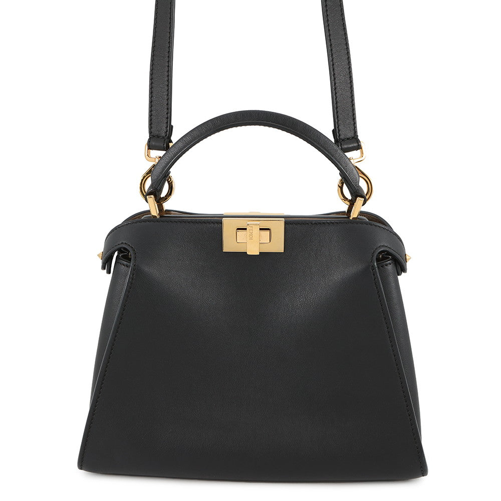 FENDI Peekaboo Iconic Essential Black8BN302 Leather