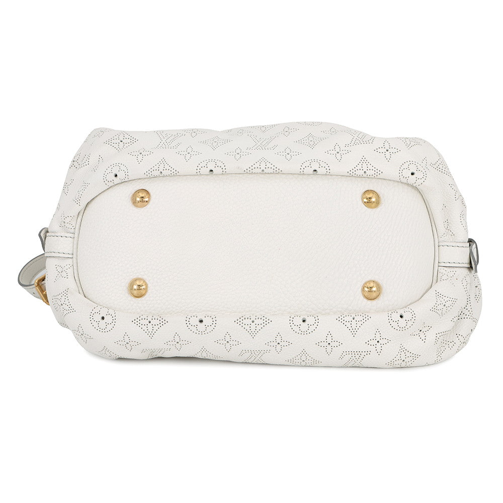 LOUIS VUITTON Mahina Blanc/BrownM95661 Monogram Mahina Size XS