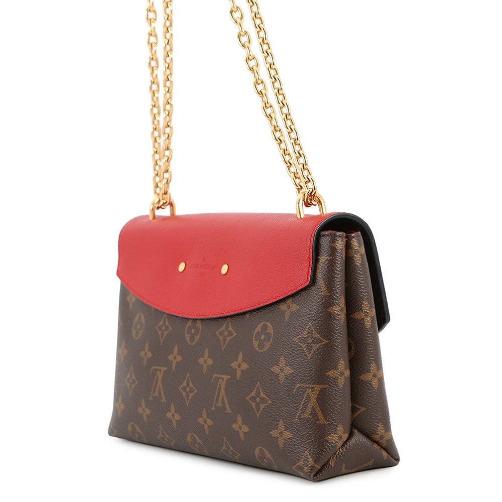 LOUIS VUITTON Saint-Placide CeriseM43713 Monogram Grain Leather