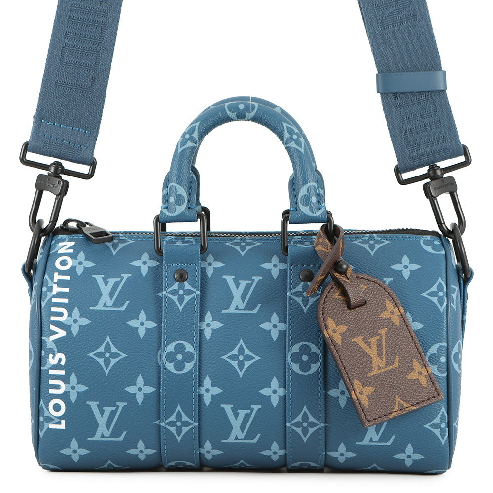 LOUIS VUITTON Keepall Bandouliere BlueM46803 Monogram Size 25