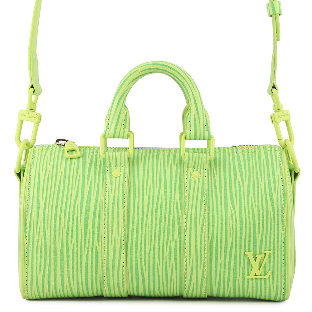 LOUIS VUITTON LV × Park Seo-Bo Keepall Bandouliere GreenM11587 Epi XL Calf Leather Size 25