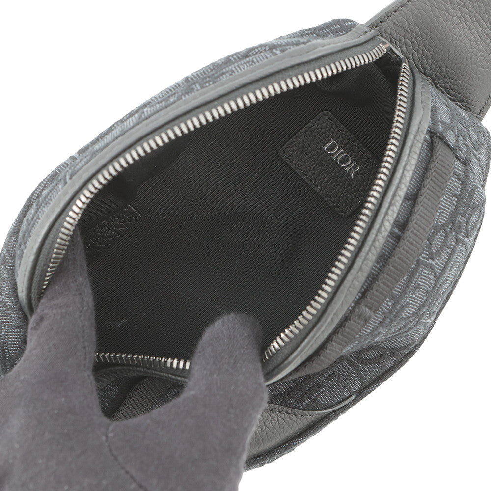 Dior Oblique SCARAB Crossbody Bag Black2ESBC311YKY Canvas Size Mini