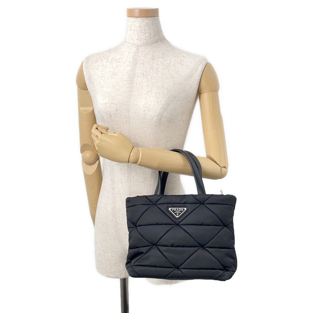 PRADA Padded 2way Tote Bag Black1BG373 Nylon Size Small