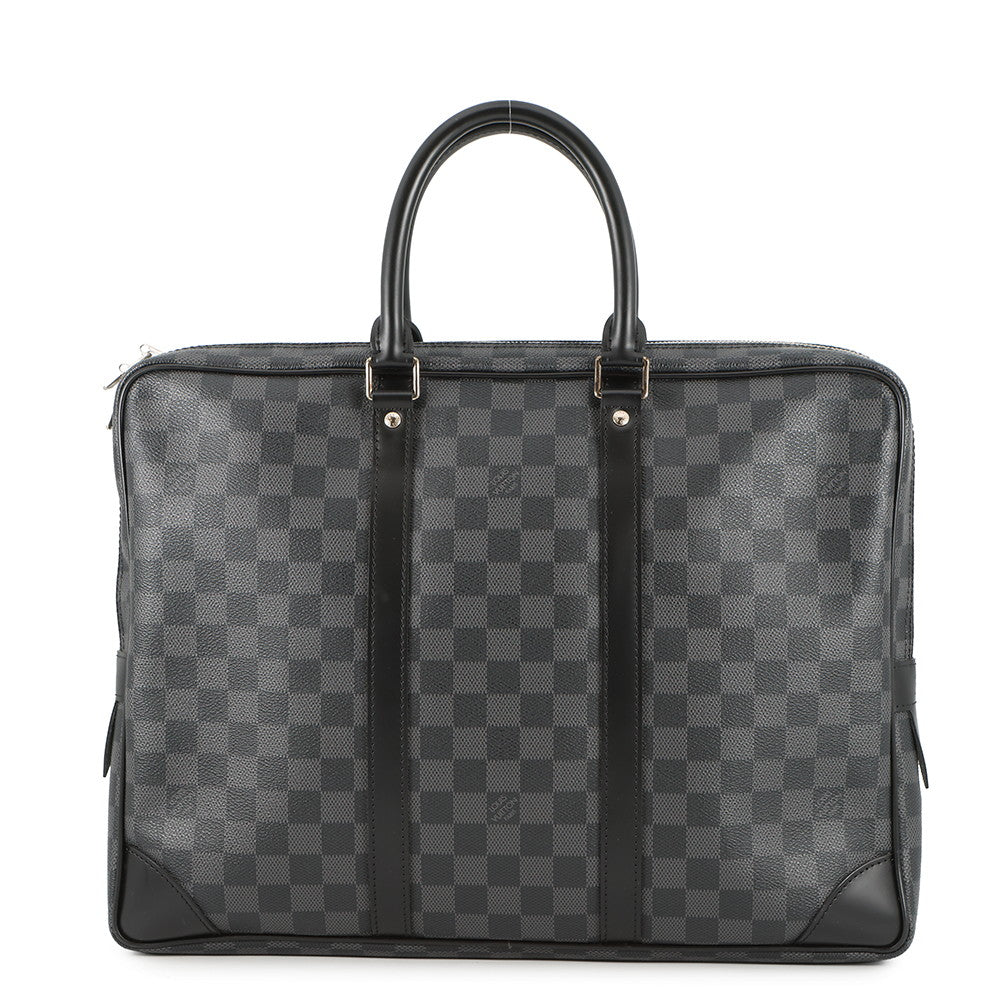 LOUIS VUITTON Port Documan Voyajaj NoirN41125 Damier Graphite