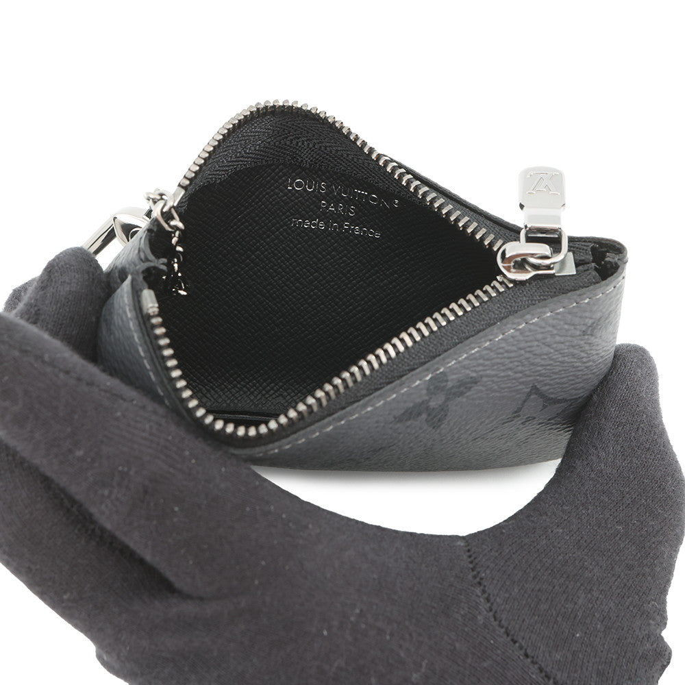 LOUIS VUITTON Pochette Cles NoirM80905 Monogram Eclipse / Monogram Eclipse Reverse