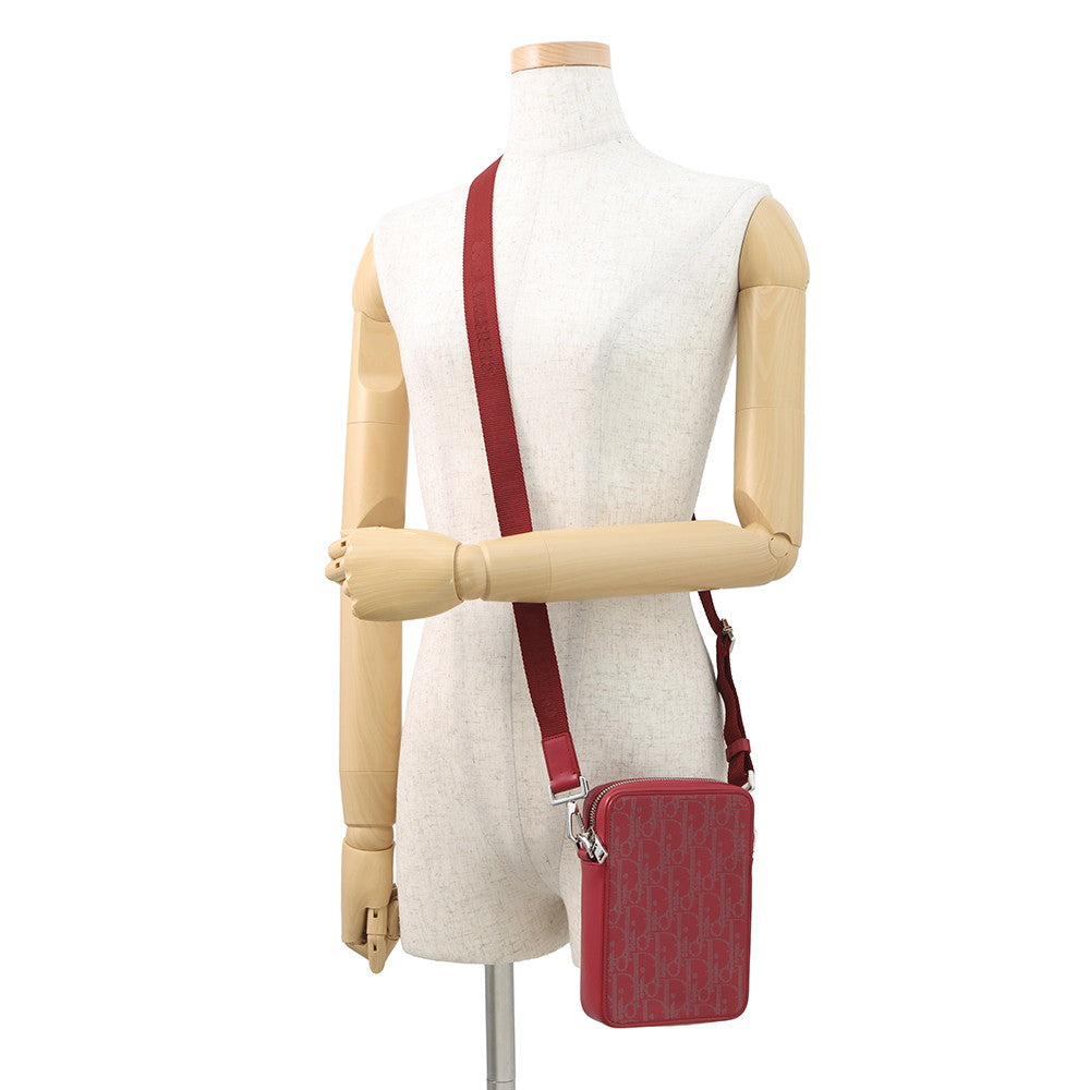 Dior Oblique Galaxy World Tour Messenger Bag Red2ESBC265CLP Leather