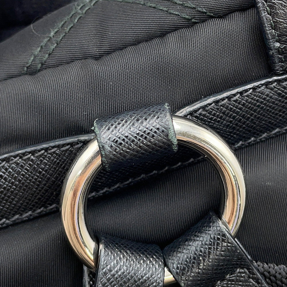 PRADA Backpack Black1BZ017 Nylon Size Mini