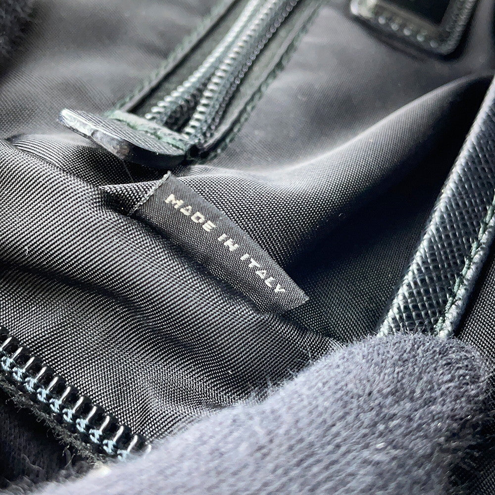 PRADA Backpack Black1BZ017 Nylon Size Mini
