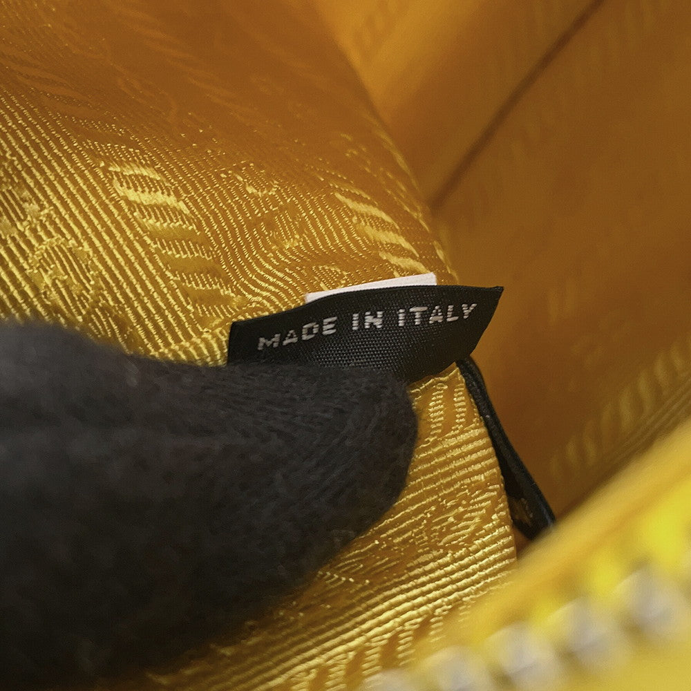 PRADA Re-Edition 2005 Re-Nylon Shoulder Bag Yellow1BH204 Nylon Leather