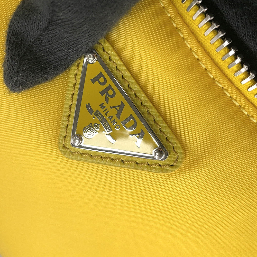 PRADA Re-Edition 2005 Re-Nylon Shoulder Bag Yellow1BH204 Nylon Leather