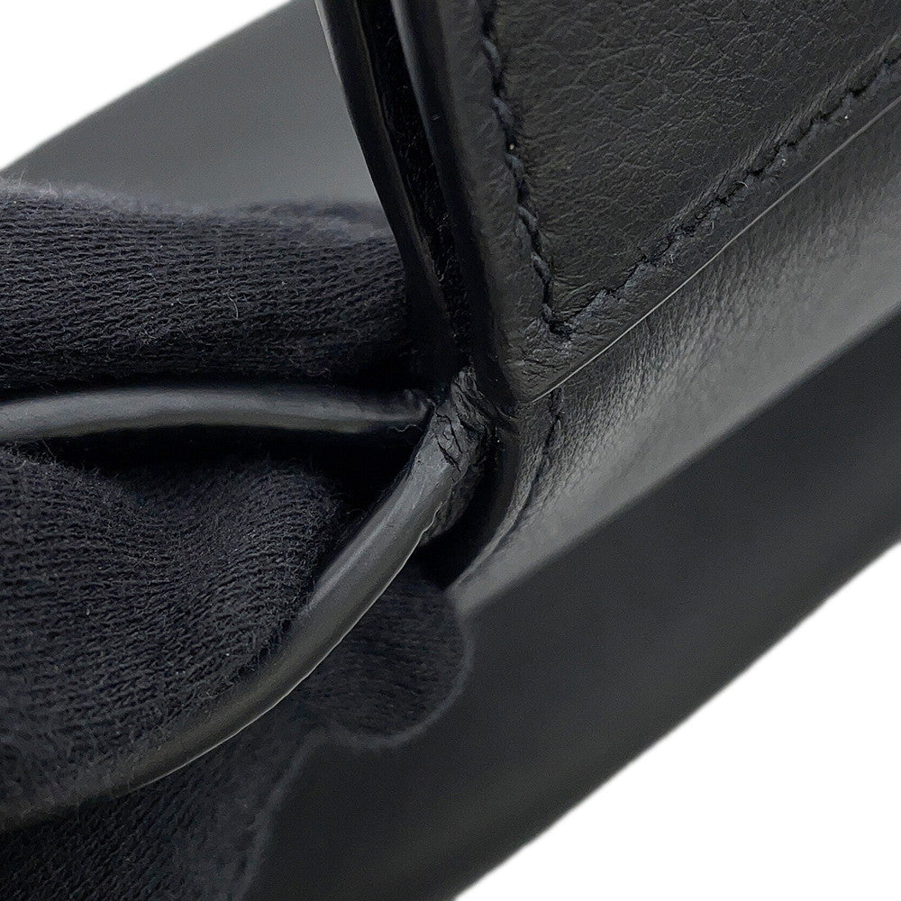 PRADA Handbag Black1BG533 Soft Grain Leather Size Medium