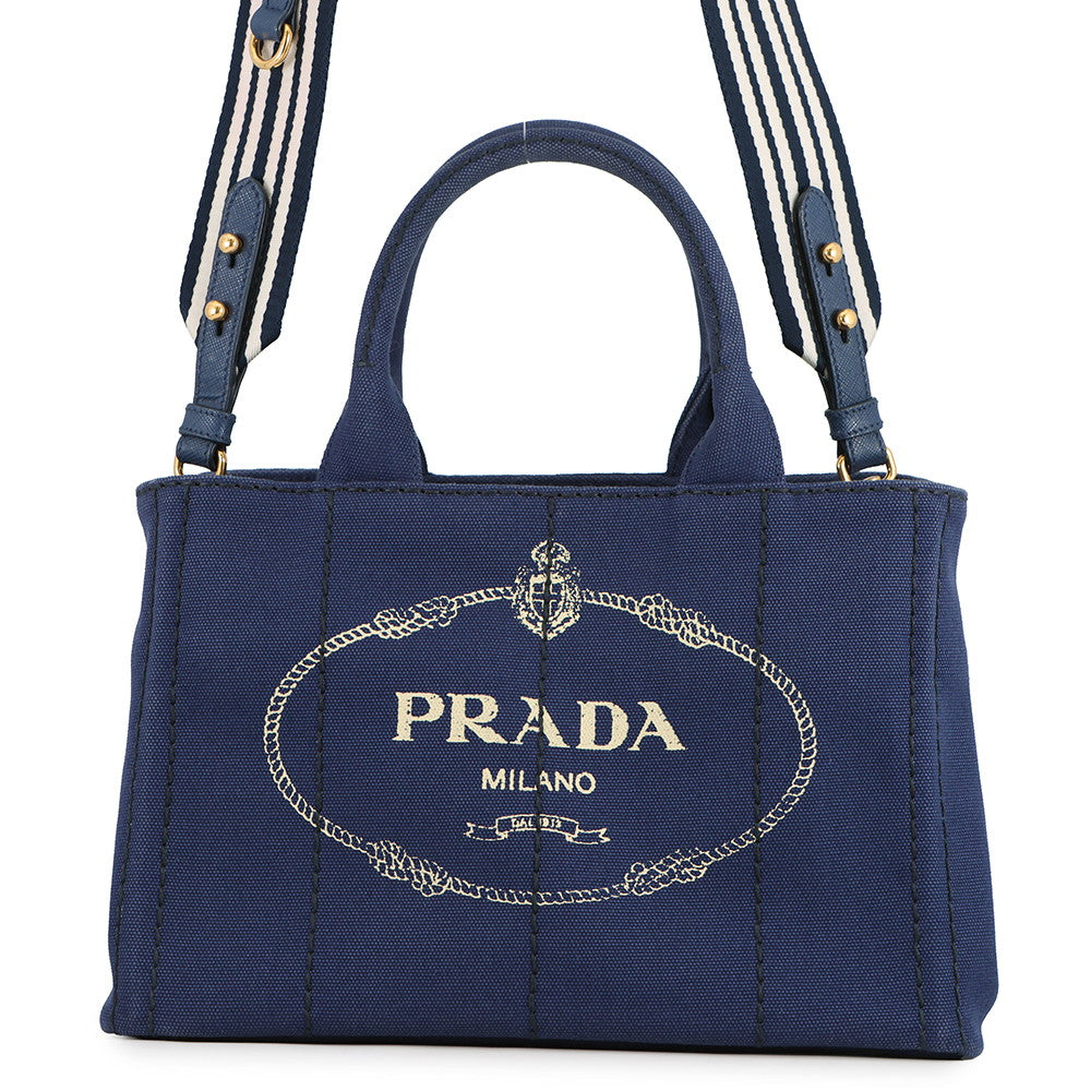PRADA Canapa Blue1BG439 Canvas