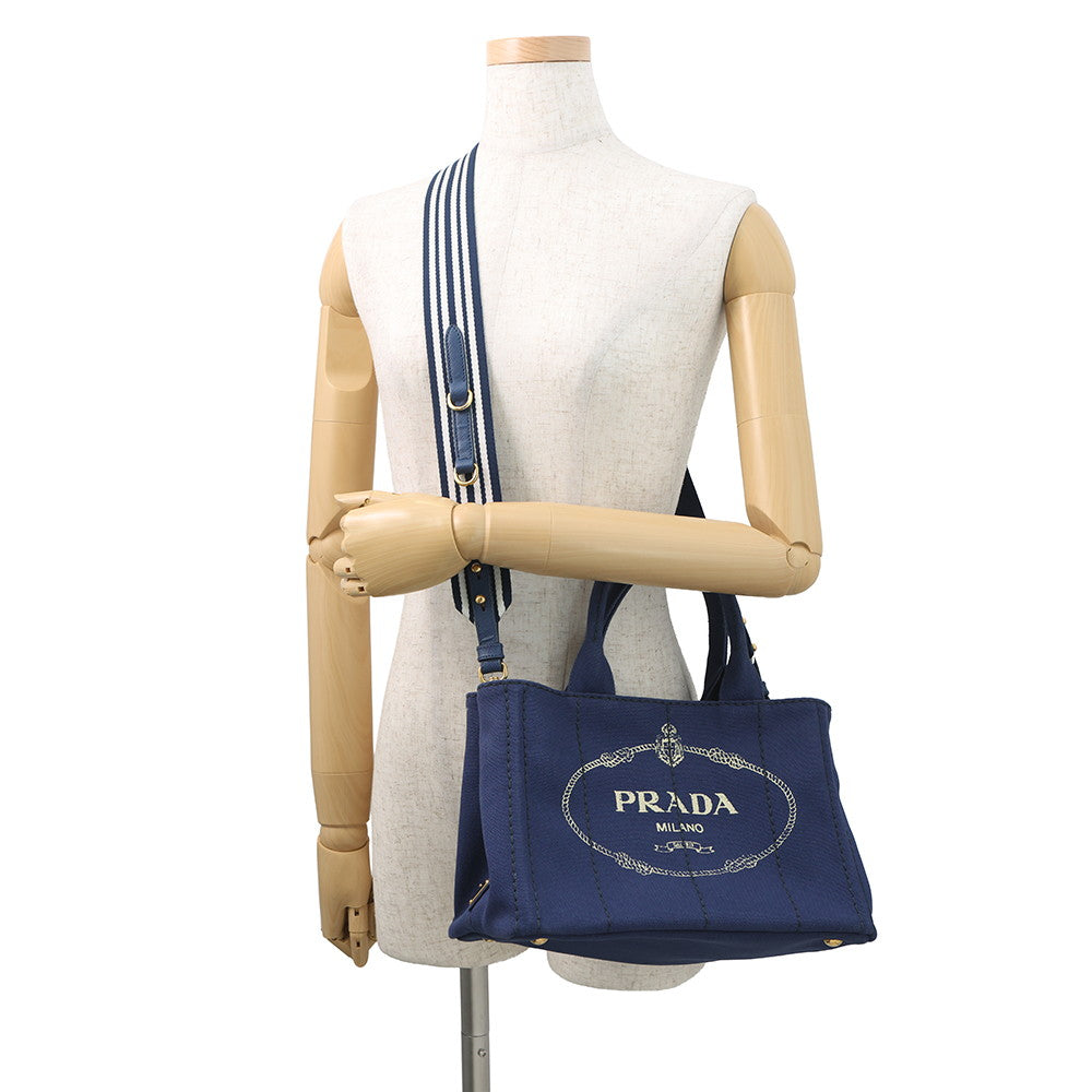 PRADA Canapa Blue1BG439 Canvas