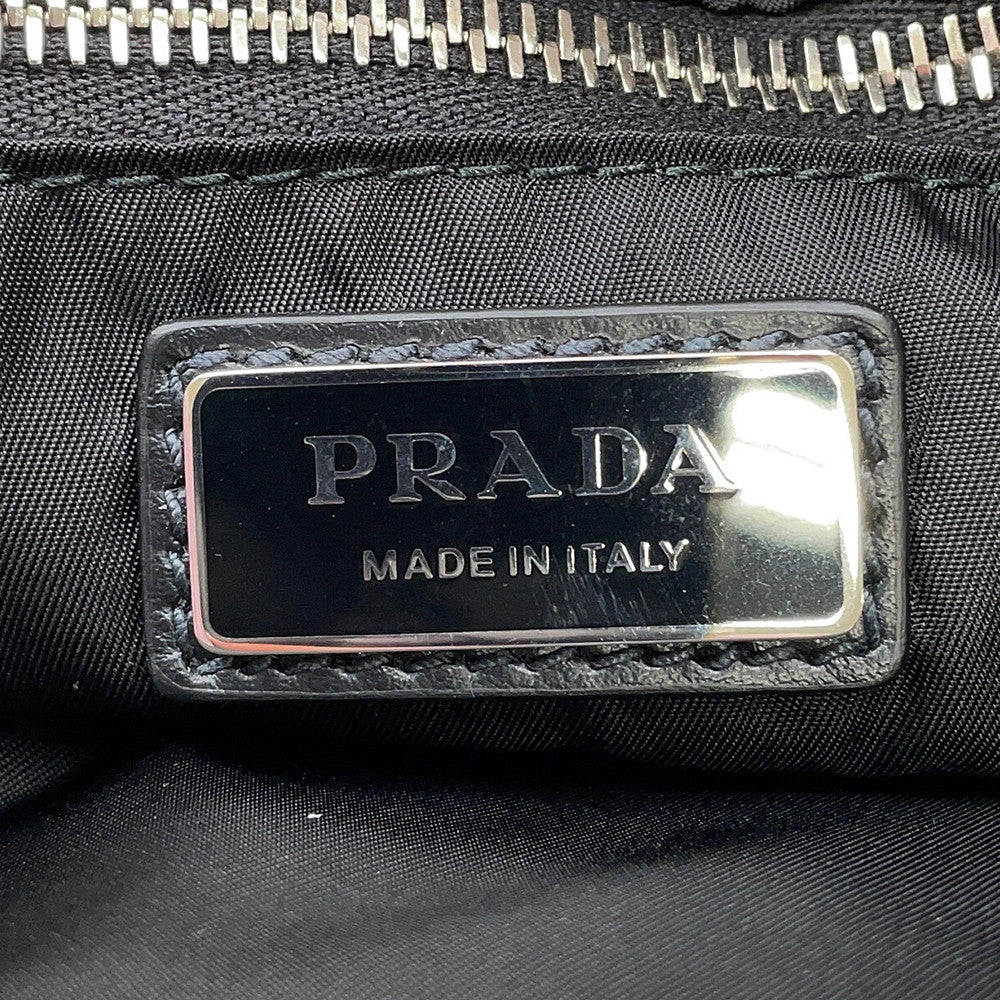 PRADA Re-Nylon Padded Print Quilted Tote Bag Gray2VG082 Nylon