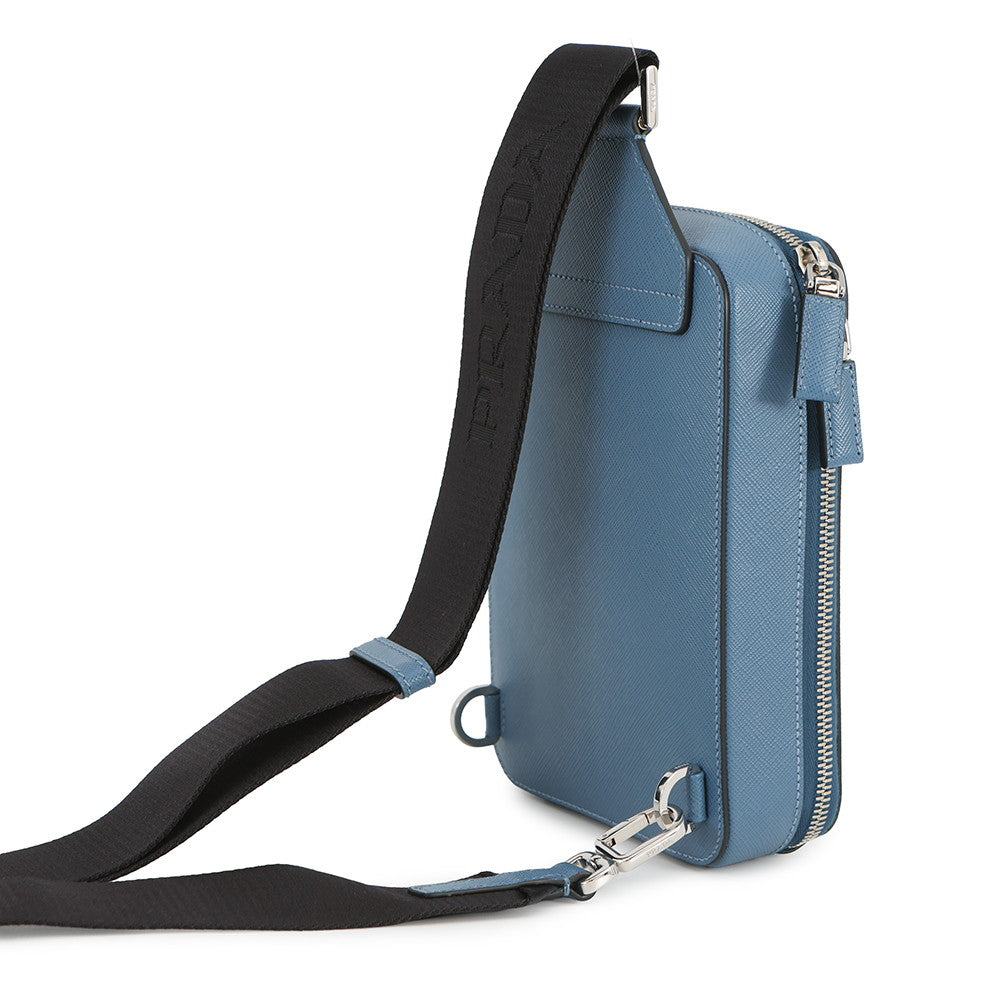 PRADA Brique One Shoulder Bag Blue2VZ106 Saffiano LeatherLeather