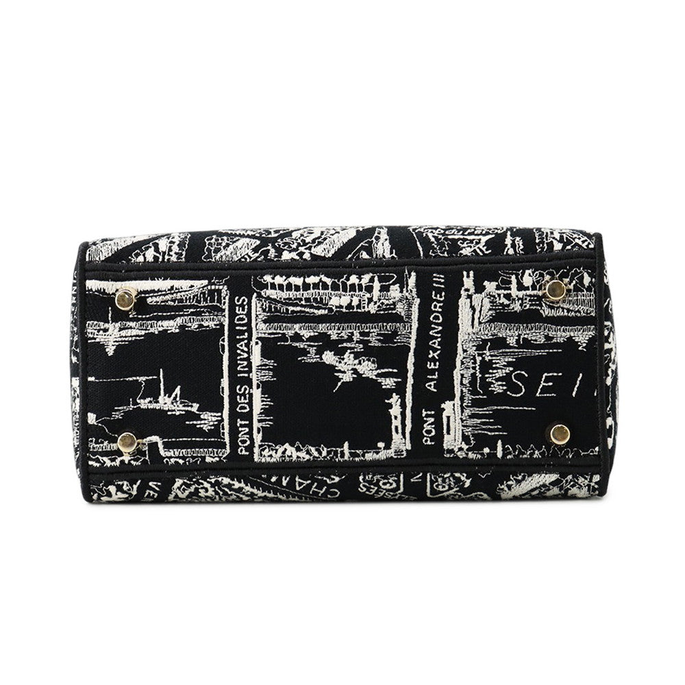Dior Lady Dee Light Black/WhiteM0565OOMP_M993 Canvas Size Medium