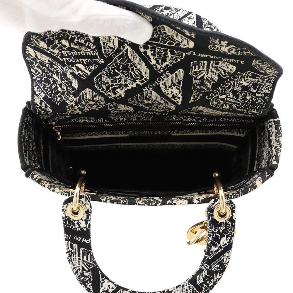 Dior Lady Dee Light Black/WhiteM0565OOMP_M993 Canvas Size Medium