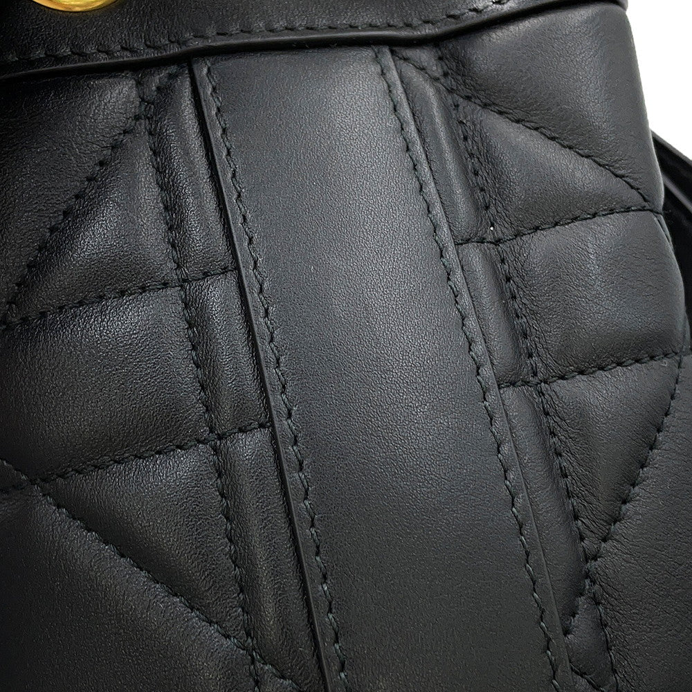 Dior Maxicannage Backpack BlackM3350UHOW_M900 Calf Leather Size Small