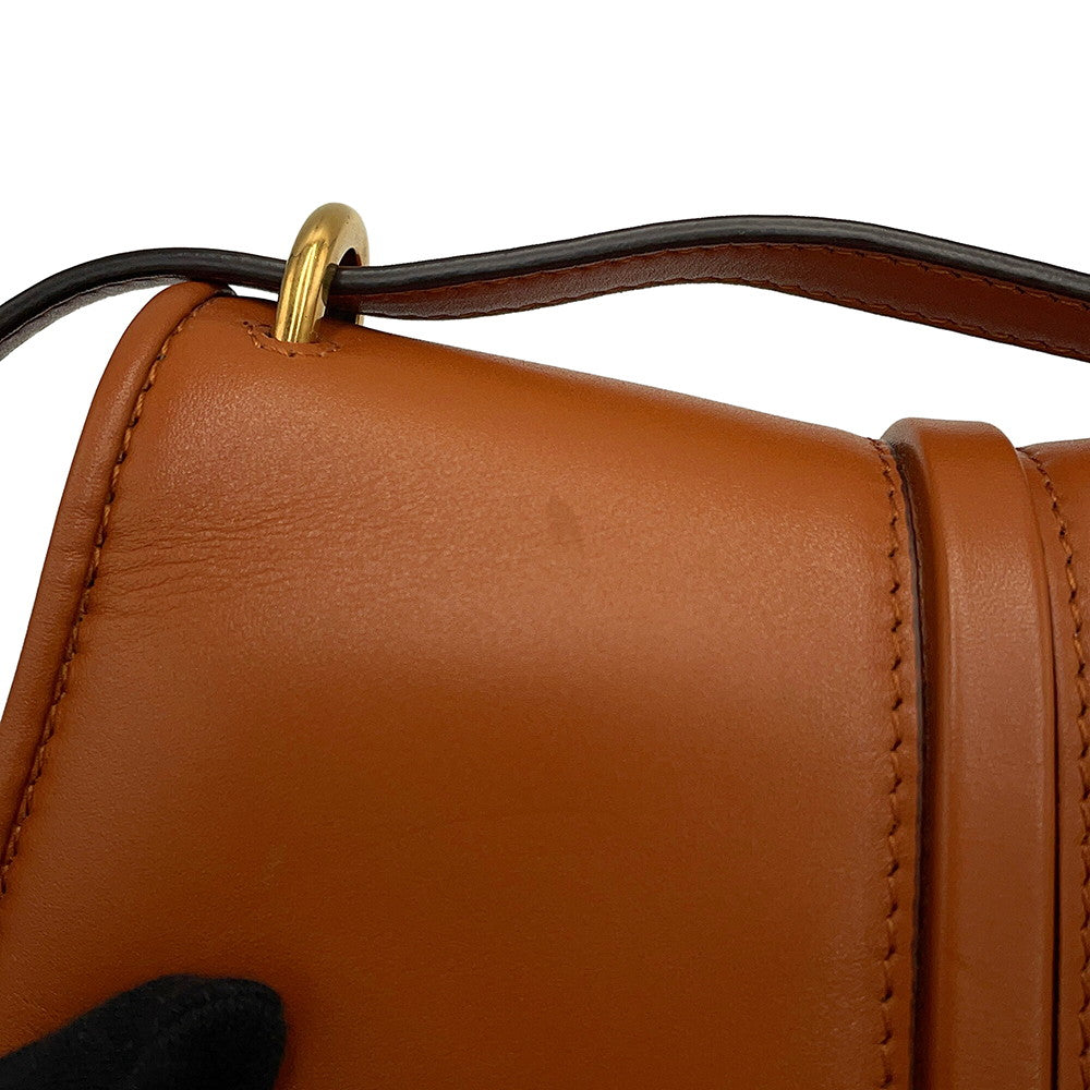 FENDI Camon Brown/Beige8BS082 Leather Size Small