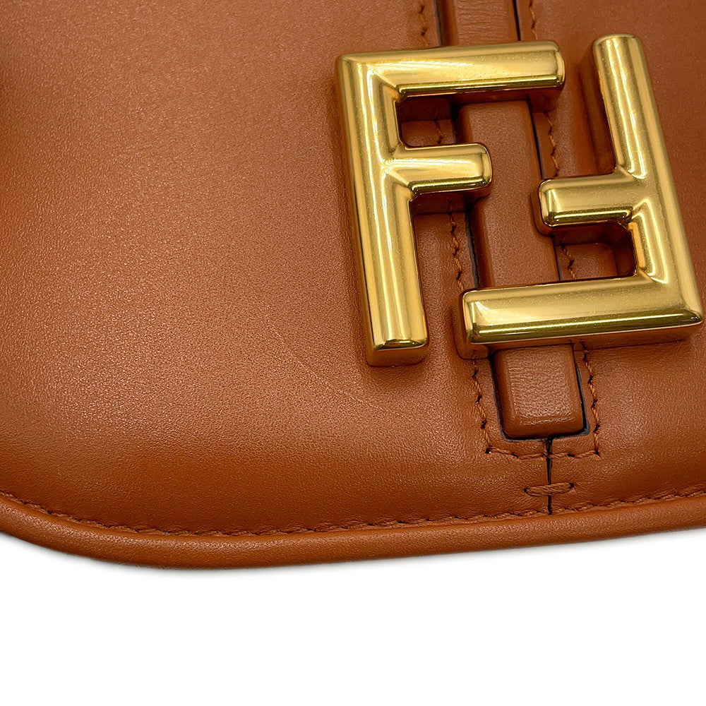 FENDI Camon Brown/Beige8BS082 Leather Size Small