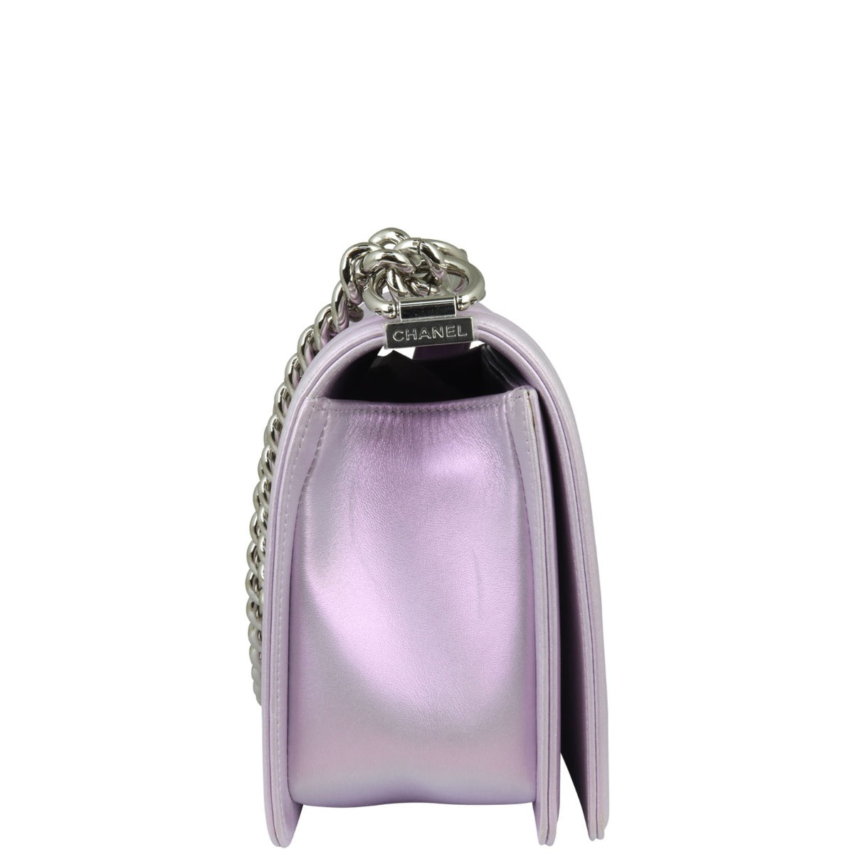 Chanel Boy Chevron Old Medium | Metallic