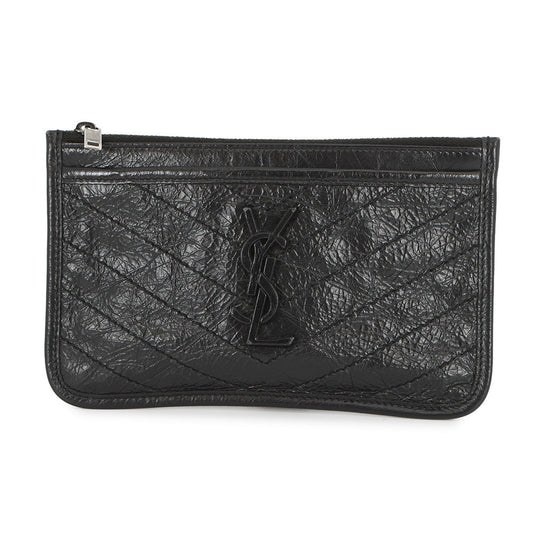 SAINT LAURENT PARIS Niki Bill Pouch Black583577 Leather