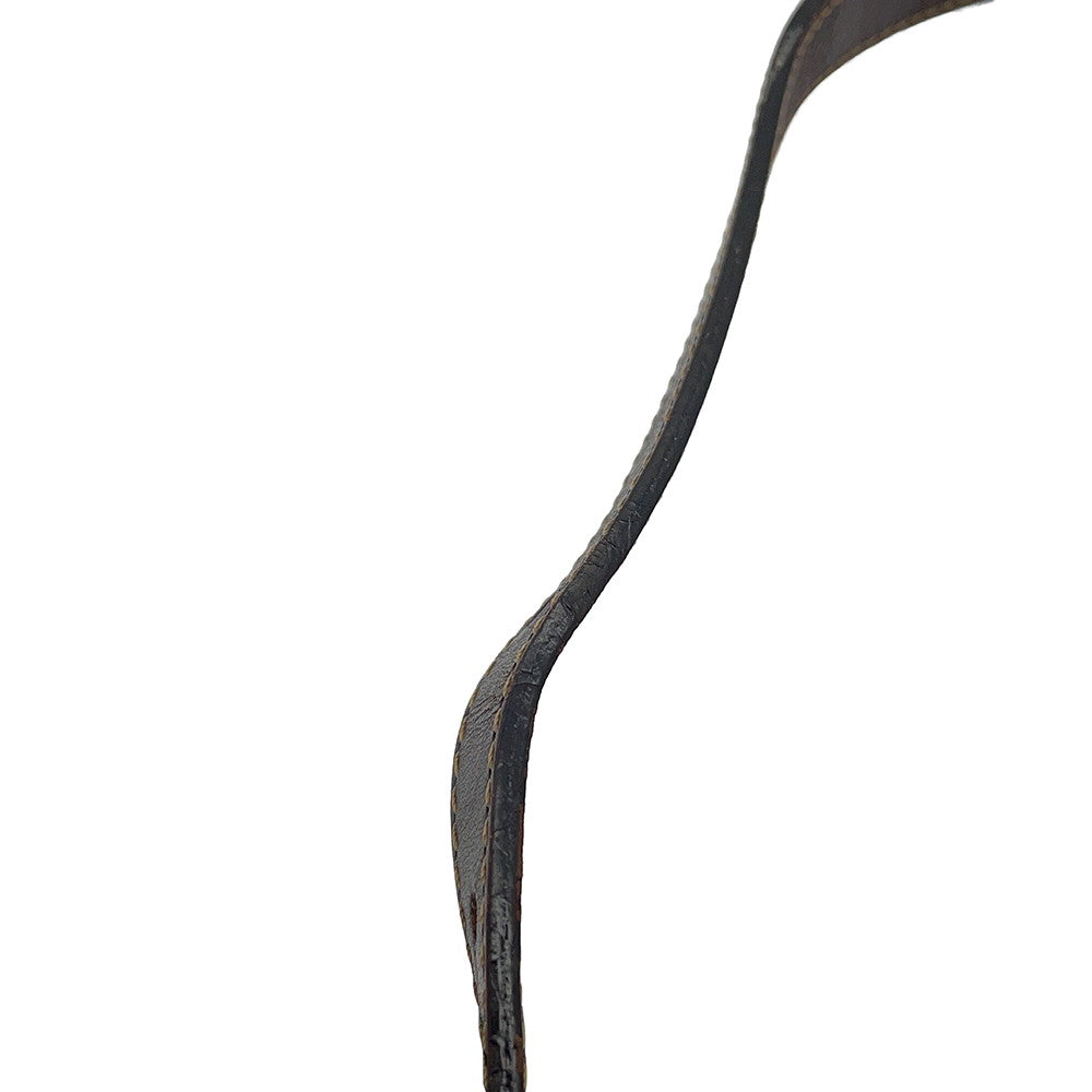 FENDI Zucchino Shoulder Bag Beige/Brown Enamel