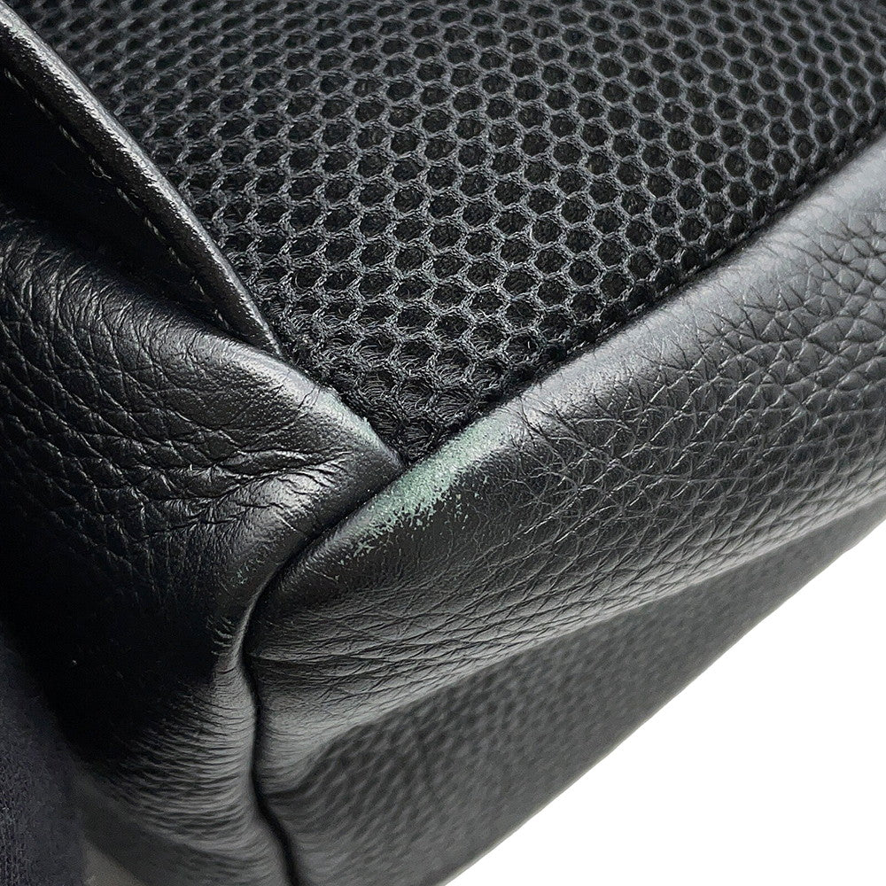 FENDI Backpack Black7VZ053 Leather