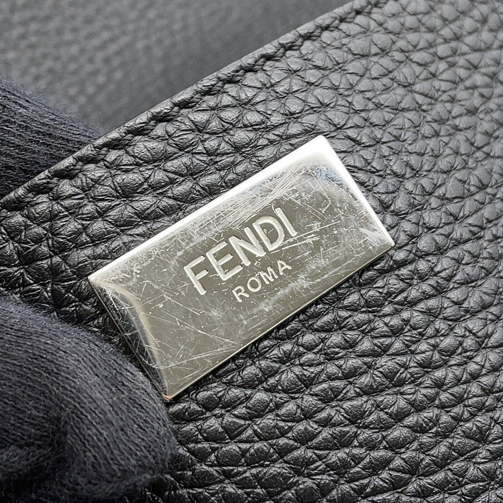 FENDI Backpack Black7VZ053 Leather