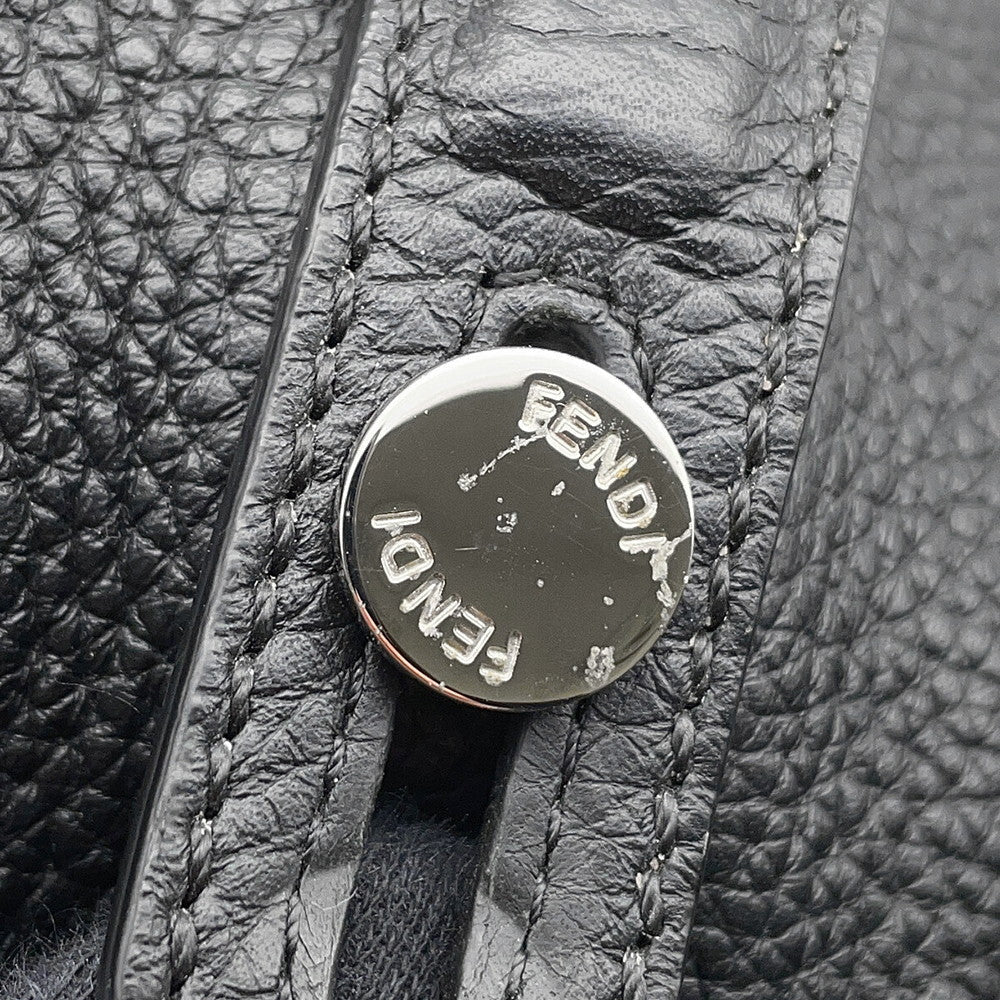 FENDI Backpack Black7VZ053 Leather