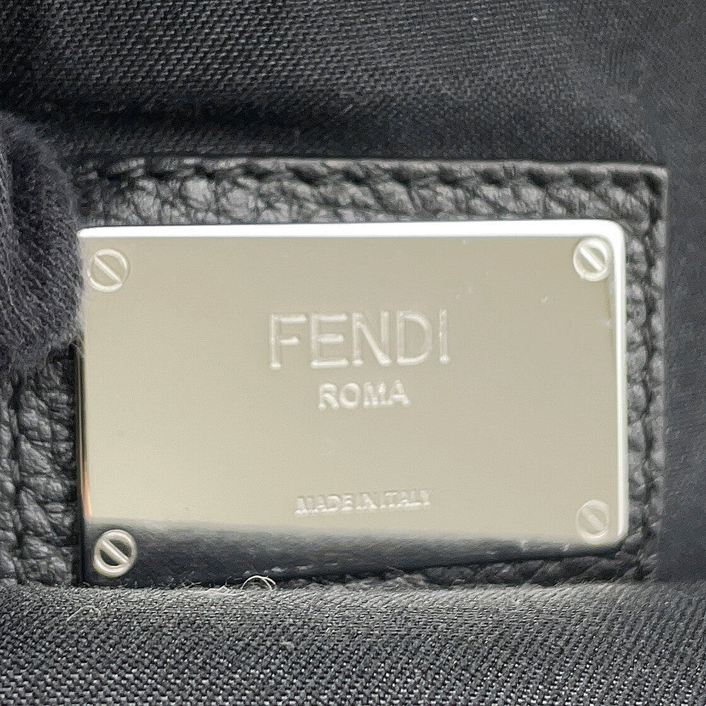 FENDI Backpack Black7VZ053 Leather